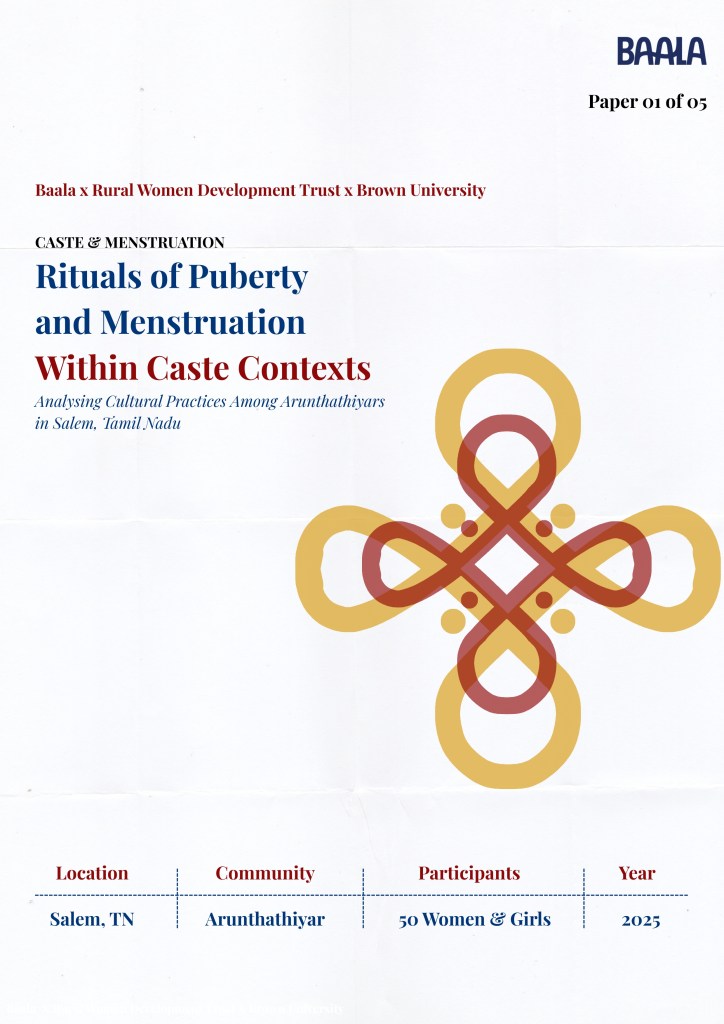 Rituals of Puberty and Menstruation Within Caste Contexts